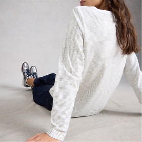Clara Texture Striped Top
