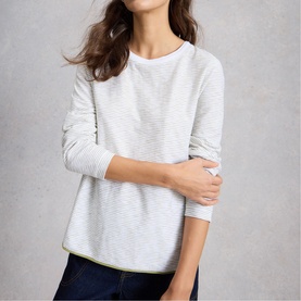 Clara Texture Striped Top