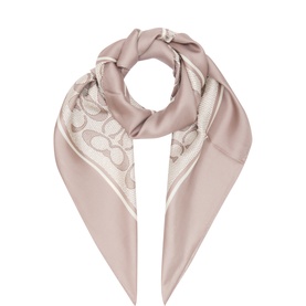 C' Logo Monogram Silk Scarf