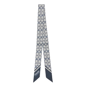 Textured C Monogram Skinny Scarf