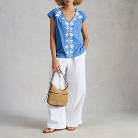 Fliss Floral Embroidery Top
