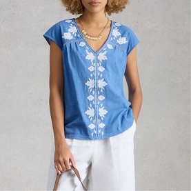 Fliss Floral Embroidery Top