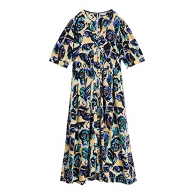 Fern Floral Flared Dress