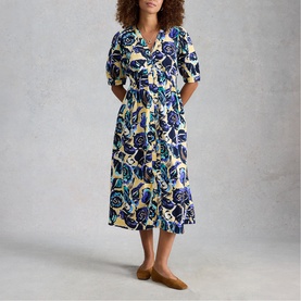 Fern Floral Flared Dress