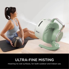 FlexBreeze HydroGo Misting Fan Lime Green