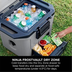 FrostVault 45QT/42L Wheeled Cooler with Dry Zone Slate Grey
