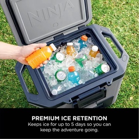 FrostVault 45QT/42L Wheeled Cooler with Dry Zone Slate Grey