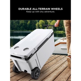 FrostVault 65QT/61L Wheeled Cooler with Dry Zone Cloud White