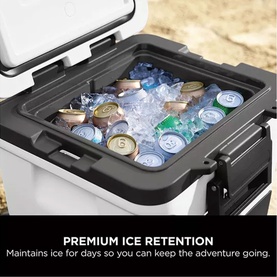 FrostVault 30QT/28L Wheeled Cooler with Dry Zone Cloud White