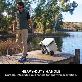 FrostVault 30QT/28L Wheeled Cooler with Dry Zone Cloud White