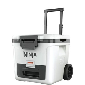 FrostVault 30QT/28L Wheeled Cooler with Dry Zone Cloud White