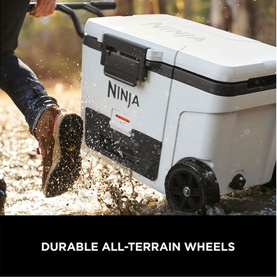 FrostVault 45QT/42L Wheeled Cooler with Dry Zone Cloud White