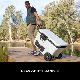 FrostVault 45QT/42L Wheeled Cooler with Dry Zone Cloud White