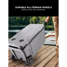 FrostVault 65QT/61L Wheeled Cooler with Dry Zone Slate Grey