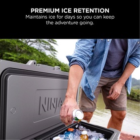 FrostVault 65QT/61L Wheeled Cooler with Dry Zone Slate Grey