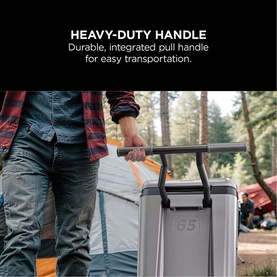 FrostVault 65QT/61L Wheeled Cooler with Dry Zone Slate Grey