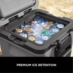 FrostVault 30QT/28L Wheeled Cooler with Dry Zone Slate Grey