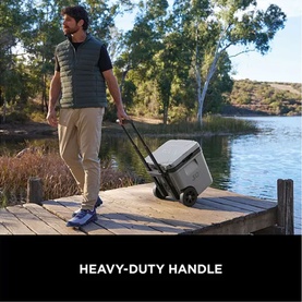 FrostVault 30QT/28L Wheeled Cooler with Dry Zone Slate Grey