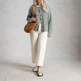 Gigi Washed Ribbed Cardigan