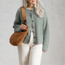 Gigi Washed Ribbed Cardigan