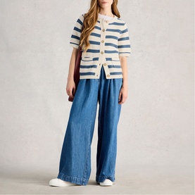 Isabella Striped Patch Pocket Cardigan