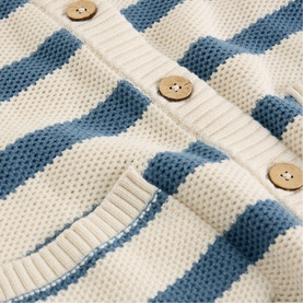 Isabella Striped Patch Pocket Cardigan