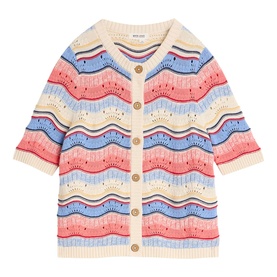 Isabella Wavy Knitted Cardigan