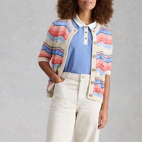 Isabella Wavy Knitted Cardigan