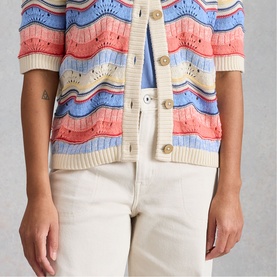 Isabella Wavy Knitted Cardigan
