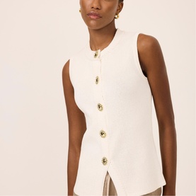Single-Breasted Knit Waistcoat