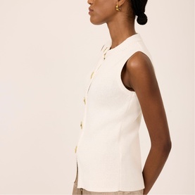 Single-Breasted Knit Waistcoat