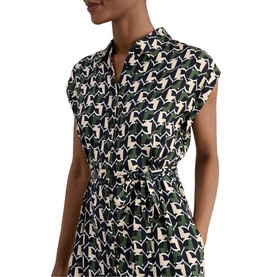 Kalinda Printed Shirt Dress