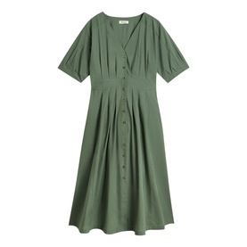 Kate Button Front Flared Dress