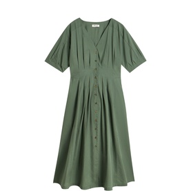 Kate Button Front Flared Dress