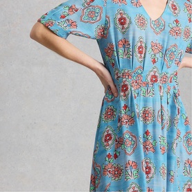 Kate Floral Flared Dress