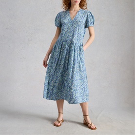 Leah Printed Flared Dress