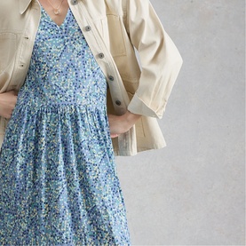 Leah Printed Flared Dress