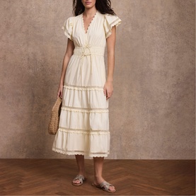 Ruffle Flared Dress