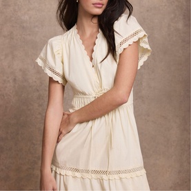 Ruffle Flared Dress