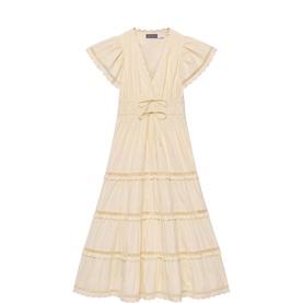 Ruffle Flared Dress