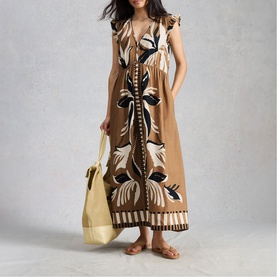 Lorna Printed Flared Dress