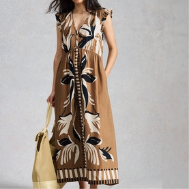 Lorna Printed Flared Dress