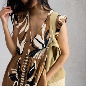 Lorna Printed Flared Dress