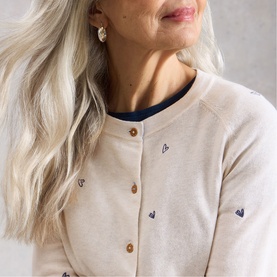 Lulu Embroidered Heart Cardigan