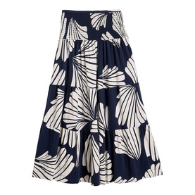 Marissa Printed Tiered Flared Skirt