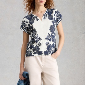 Nelly Notch Floral T-Shirt