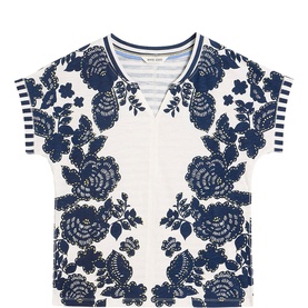 Nelly Notch Floral T-Shirt