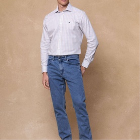 Nephin Check Print Shirt