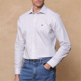 Nephin Check Print Shirt