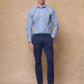 Nephin Check Print Shirt